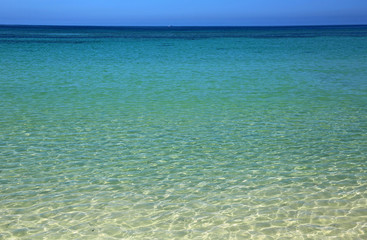 Clear water in Caribbean Sea