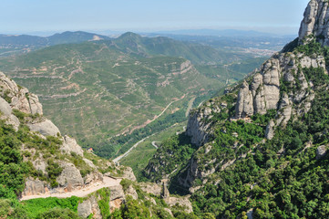 Fototapeta na wymiar Mountain Montserrat in Spain