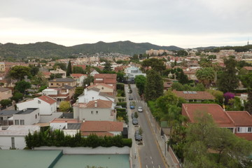 Barcelona. Aerial view in Sant Just Desvern. Spain