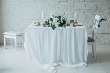 wedding decor, flowers, black and gold decor candles