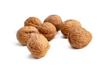 Several walnuts