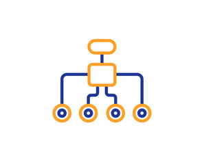 Restructuring line icon