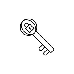 private, block chain icon. Element of block chain icon for mobile concept and web apps. Thin line private, block chain icon can be used for web and mobile