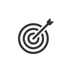 target, arrow, business icon. Element of business icon for mobile concept and web apps. Glyph target, arrow, business icon can be used for web and mobile