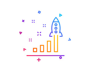 Development plan line icon