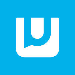 Letter U chat logo