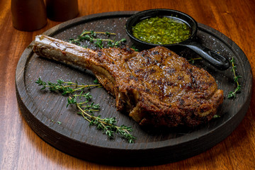 the Tomahawk steak