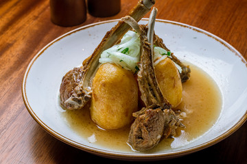 Kazan kebab on plate