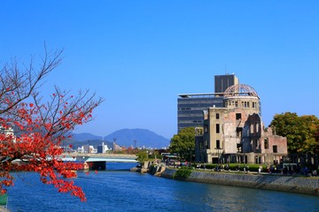 広島、原爆ドーム、平和記念公園