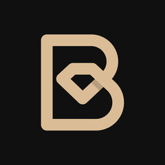 Letter B diamond logo