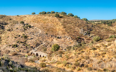 Mountains in the natural park of Monfrague
