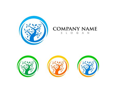 Tree, Plant, Forest, Rehabilitation Logo Template