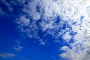 blue sky and white clouds