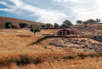 Mountains in the natural park of Monfrague