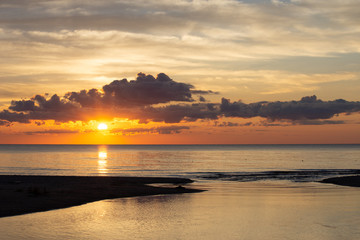 Sunset on Lake Michigan