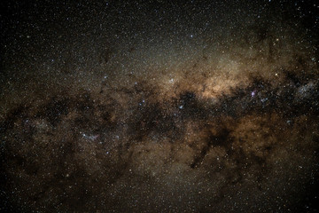 A close look at the center of the Milky Way Galaxy.  