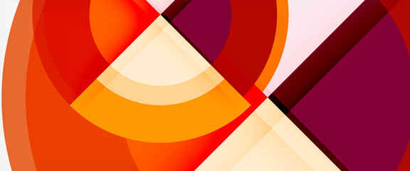 Obraz premium Circle abstract background, geometric modern design template