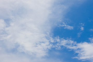 blue sky with white clouds