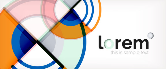 Obraz premium Vector abstract colorful circles background