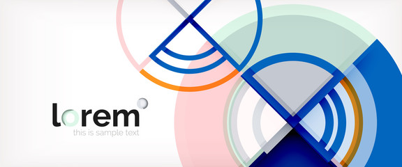 Vector abstract colorful circles background