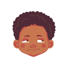 face of african boy