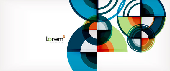 Obraz premium Vector abstract colorful circles background