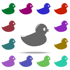 bath-house duckling icon. Elements of Bathroom in multi color style icons. Simple icon for websites, web design, mobile app, info graphics