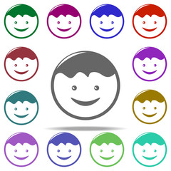 child's face icon. Elements of Children in multi color style icons. Simple icon for websites, web design, mobile app, info graphics