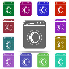 washing machine icon. Elements of Cleaners in multi color style icons. Simple icon for websites, web design, mobile app, info graphics