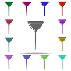 plunger icon. Elements of Cleaners in multi color style icons. Simple icon for websites, web design, mobile app, info graphics