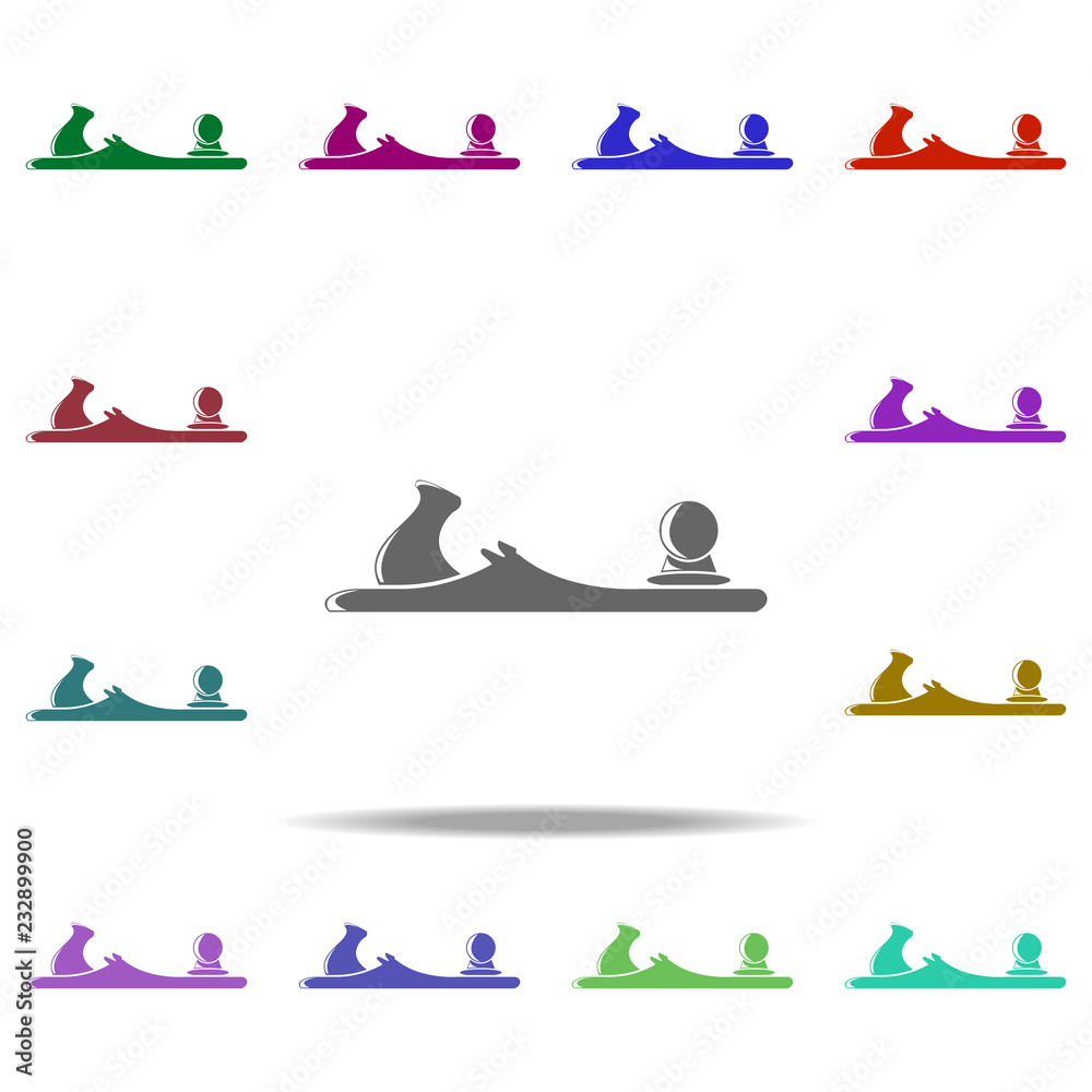 Poster plane icon. elements of construction tools in multi color style icons. simple icon for websites, web