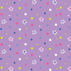 Fashionable pattern in small flowers. Floral background for textiles.