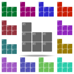 assembled boxes icon. Elements of Logistic in multi color style icons. Simple icon for websites, web design, mobile app, info graphics