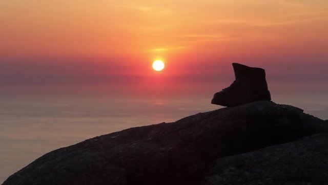 Puesta de sol en Finisterre (acelerado)