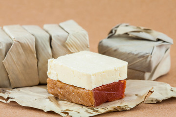 Traditional Colombian sweet from the Velez town in Santander called Bocadillo