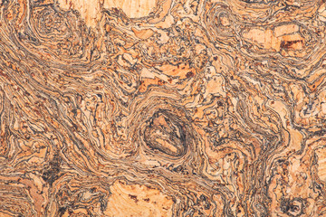 Macro shot of natural brown cork board like art  seamless texture, background