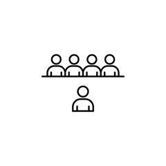 Fototapeta premium contact, discussion icon. Element of professional icon for mobile concept and web apps. Thin line contact, discussion icon can be used for web and mobile