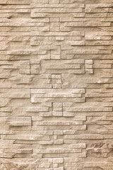 Gray sand stone brick wall texture in horizontal patterns for background