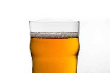 Pint of Craft Beer isolated on white background