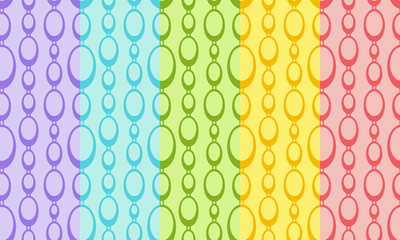 Absrtact seamless pattern with chain. Simple colorful vector ornament for textile, prints, wallpaper, wrapping paper, web etc. Available in EPS