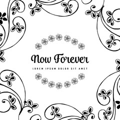 Elegant frame with decorative flower vector collection