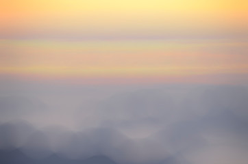 Blurred Sunrise Background, Early Morning Light, The Natural Lighting Phenomena.