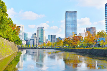 Fototapeta premium Cityscape of Otemachi, Tokyo. Near of Imperial Palace.
