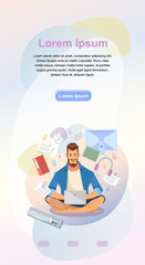 Online Study Service Landing Page Vector Template