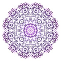 Vector with Mandala pattern. Repeating sample figure and line. Modern Decorative floral color mandala.