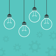 Light bulb. Creative idea concept vector