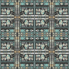 Decorative geometric pattern. Abstract background. Vector illustration