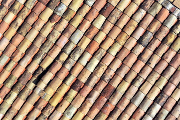 Tiled roof texture.