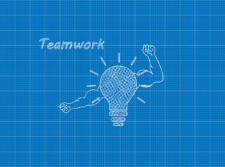 Blueprint of Teamwork Lamb Concept
