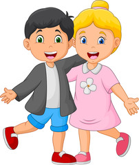 Happy kid cartoon
